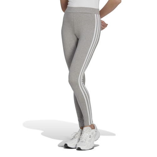 adidas Originals Women's Plus Size Adicolor Classics 3-Stripes Leggings, Medium Grey Heather, 1X