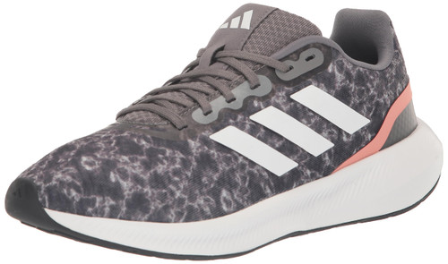 adidas Women's Runfalcon 3.0 Sneaker, Carbon/White/Core Black, 8.5