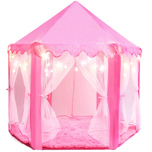 Princess Tent for Kids Tent - 55" X 53" with Led Star Lights | Princess Toys | Toddler Play Tent | Playhouse | Princess Castle Princess Tent for Kids Tent - 55" X 53" with Led Star Lights | Princess Toys | Toddler Play Tent | Playhouse | Princess Castle