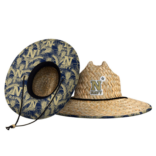 FOCO unisex adult Ncaa College Team Logo Floral Sun Straw Hat, Team Logo, One Size US