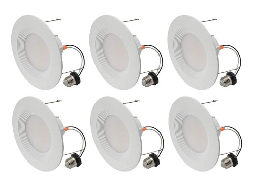 Cree Lighting C-Lite, C-DL6-A-650L-30K-B1-MP, 6 inch LED Retrofit Downlight 55W Equivalent, 650 lumens, Dimmable, Soft White 2700K, 35,000 Hour Rated Life | 6-Pack, Bright White