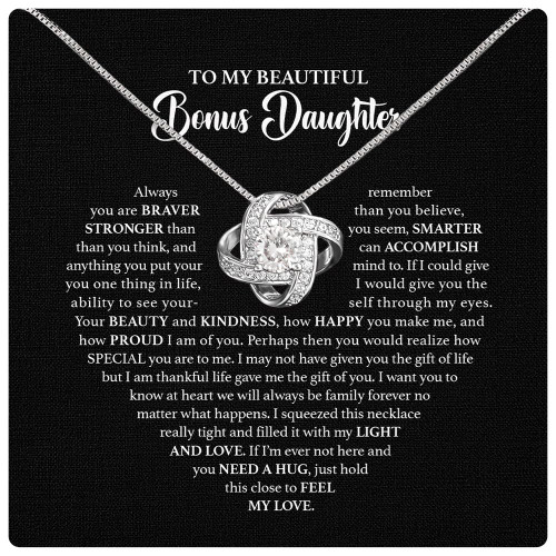 Larvincy Bonus Daughter Gifts, To My Bonus Daughter Necklace Heartfelt Message Card & Elegant Box, Step Daughter Gifts From Stepmom, Step Daughter Gifts From Stepdad, Stepdaughter Gifts From Stepmom Larvincy Bonus Daughter Gifts, To My Bonus Daughter Necklace Heartfelt Message Card & Elegant Box, Step Daughter Gifts From Stepmom, Step Daughter Gifts From Stepdad, Stepdaughter Gifts From Stepmom