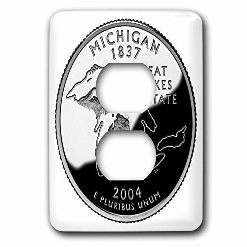 3dRose lsp_57007_6 State Quarter Of Michigan (Pd-Us) 2 Plug Outlet Cover 3dRose lsp_57007_6 State Quarter Of Michigan (Pd-Us) 2 Plug Outlet Cover