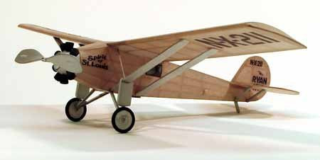 Dumas Spirit of St. Louis 17-1/2" Model Airplane Kit
