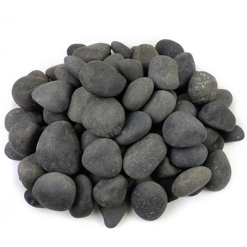 FANTIAN 20 lb Natural Unpolished Black Rocks Mexican Beach Pebbles, 3-4 Inch Decorative Black River Rocks for Landscaping, Planters, Garden Paving, Walkways, Plant Rocks and Outdoor Decorayive Rocks