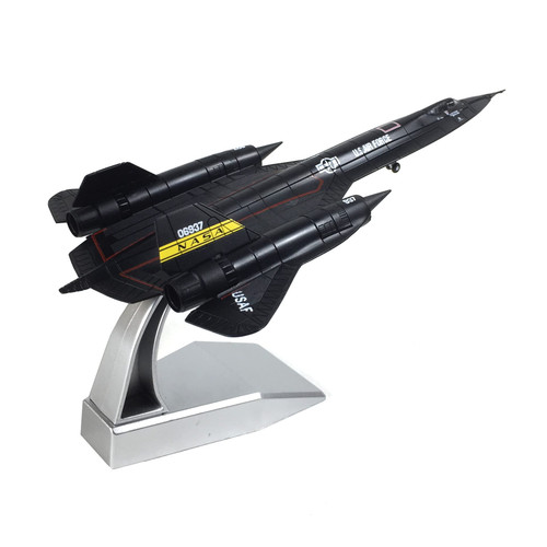 NUOTIE 1/144 SR-71 Blackbird Diecast Metal Aircraft Model Kit Pre-Build Replica Military for Display Collection or Gift