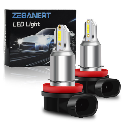 ZEBANERT Fit for Can Am Defender LED Light Bulbs, Low Beam or High Beam Bulbs ,Super Brighter 12000LM 6500K White Custom H11/H8 LED Kit for Can-Am UTV Bulbs , 2-Pack