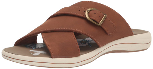 Easy Street Women's Flint Slide Sandal, Tan, 9