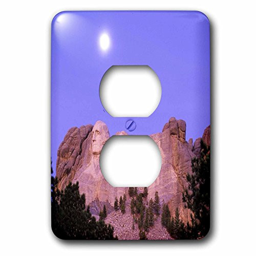 3dRose lsp_56085_6 Mt Rushmore South Dakota 2 Plug Outlet Cover