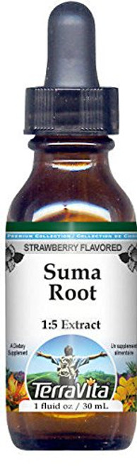 Suma Root Glycerite Liquid Extract (1:5) - Strawberry Flavored (1 oz, ZIN: 523088)