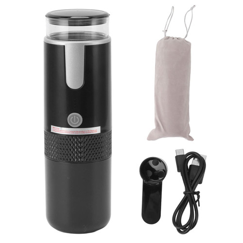 AUNMAS Portable Coffee Machine Travel, Car Espresso Maker Handheld Coffee Maker Manually Operated for Camping Hiking Electric Espresso Machine Compatible for K Cup Capsules