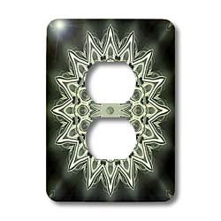 3dRose lsp_42154_6 Ghost Town Star Kaleidoscope Outlet Cover