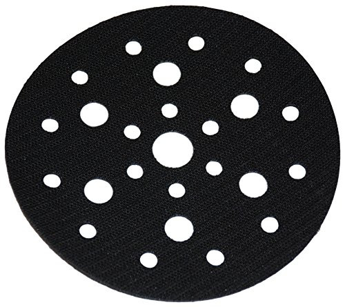 3M(TM) Clean Sanding Disc Pad Hook Saver 20445, Hook and Loop, 6" Diameter, 3/4" Center Hole Diameter, 25 Holes, Black  (Pack of 1)