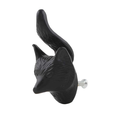 Indian Shelf 10 Pieces Kitchen Cabinet Hardware Knobs | Fox Face Drawer Knobs for Kids | Dresser Knobs Kids Black | Knobs and Pulls Iron | Pulls for Dresser Drawers | Decorative Knobs