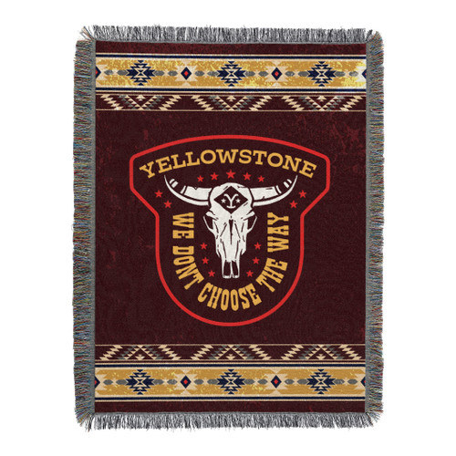 Northwest Yellowstone Woven Tapestry Throw Blanket, 48" x 60", The Way