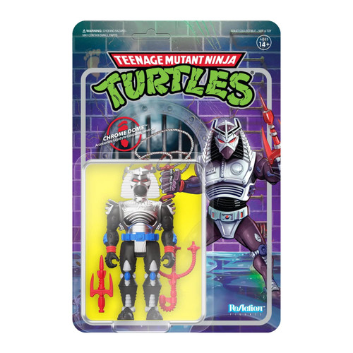 SUPER7 - Teenage Mutant Ninja Turtles Reaction Figures Wave 6 Chrome Dome