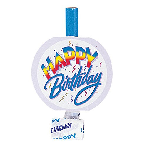 Retro Rainbow Birthday Party Blowers, 8ct Retro Rainbow Birthday Party Blowers, 8ct