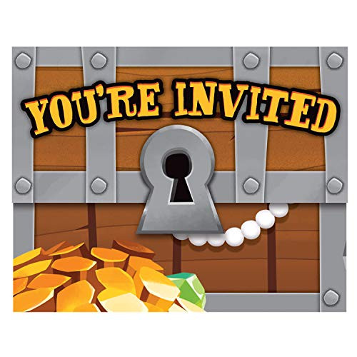 Treasure Island Pirate Invitations, 8 ct