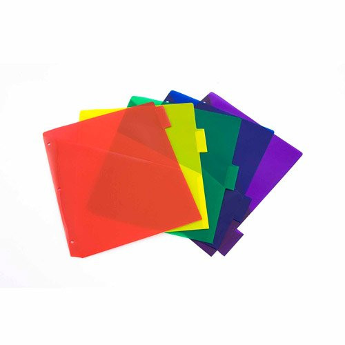 WALMART Poly Dividers with Pocket 5 Tab