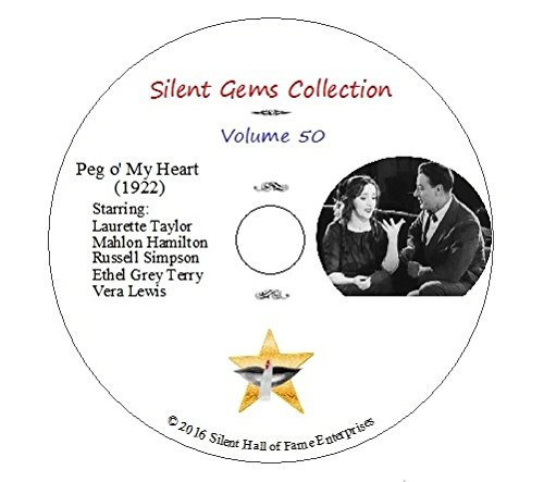 DVD "Peg o' My Heart" (1922) King Vidor, Laurette Taylor, Classic Silent Comedy-Drama