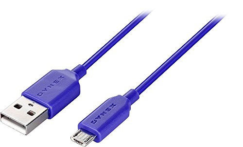 Dynex 3' Micro USB-to-USB Cable - Blue