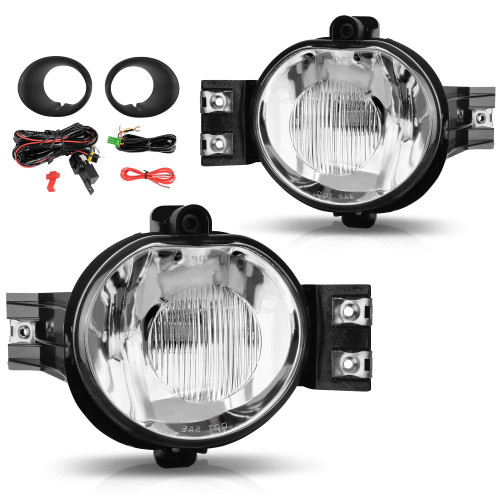 AUTOSAVER88 Fog Lights Compatible with 2002 2003 2004 2005 2006 2007 2008 Dodge Ram 1500/03 04 05 06 07 08 09 Dodge Ram 2500 3500 Fit Models with Steel Bumper Only Fog Light Lamps Replacement