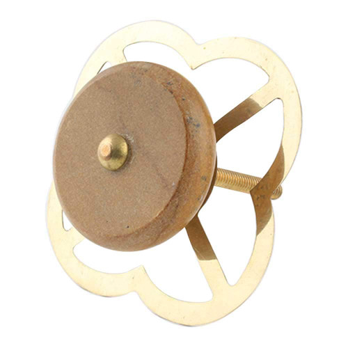 Indian Shelf 8 Pieces Pull Drawer | Flat Farmhouse Kitchen Knobs | Single Hole Cabinet Knobs Brown | Unique Drawer Knobs Stone | Dresser Knobs for Girls | Drawer Pull Knob