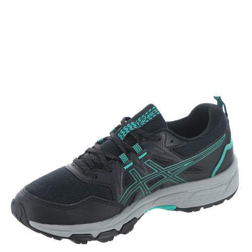 ASICS Women's Gel-Venture 8 Running Shoes, 10, Black/Baltic Jewel