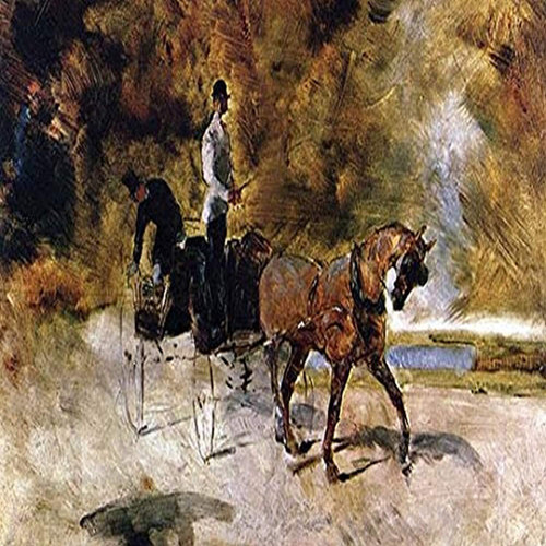 Buyenlarge 0-587-25465-3-G1827 'The One Horse Carraige' Giclee Fine Art Print, 18" x 27" Buyenlarge 0-587-25465-3-G1827 'The One Horse Carraige' Giclee Fine Art Print, 18" x 27"