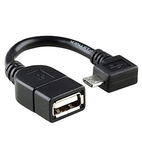 C&E CNE46164 Micro USB Right Angle OTG to USB 2.0 Adapter