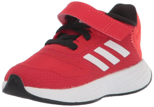 adidas Kids Duramo 10 Running Shoe, Vivid Red/White/Black (Elastic), 5.5 US Unisex Toddler