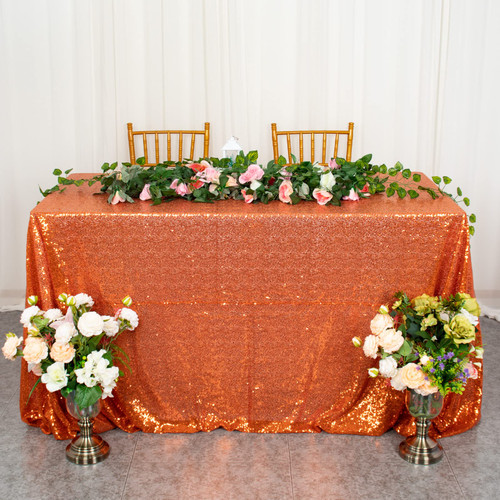90x132 Inch Sequin Rectangular Tablecloth Orange Sequin Tablecloth Rectangle for 6ft Table Glitter Tablecloth for Party Sequin Table Overlay Wedding Table Cover Thanksgiving Decor 90x132 Inch Sequin Rectangular Tablecloth Orange Sequin Tablecloth Rectangle for 6ft Table Glitter Tablecloth for Party Sequin Table Overlay Wedding Table Cover Thanksgiving Decor