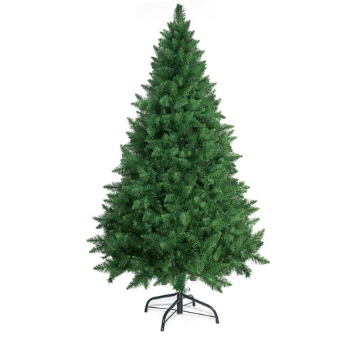 YUG 5ft Artificial Christmas Tree PVC Unlit Full Xmas Tree for Home Office Party Decoration with 380 Branch Tips, Premium Hinged Structure and Easy Assembly