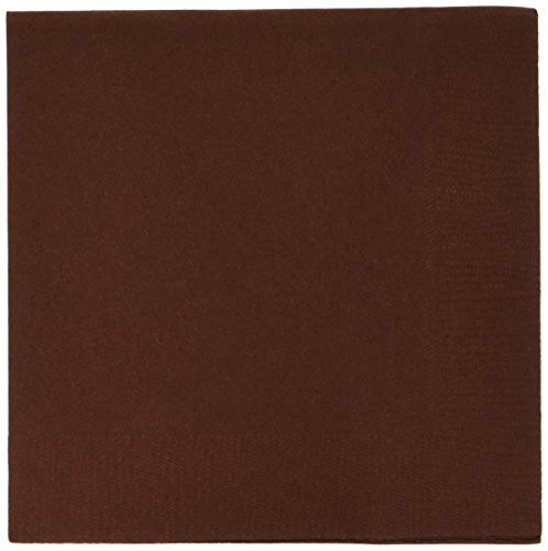 Chocolate Brown 3-Ply Beverage Napkins | Pack of 20 | Party Supply