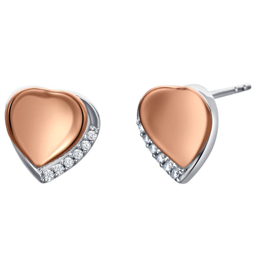 Peora 925 Sterling Silver Cupids Heart Earrings for Women, Hypoallergenic Fine Jewelry Peora 925 Sterling Silver Cupids Heart Earrings for Women, Hypoallergenic Fine Jewelry