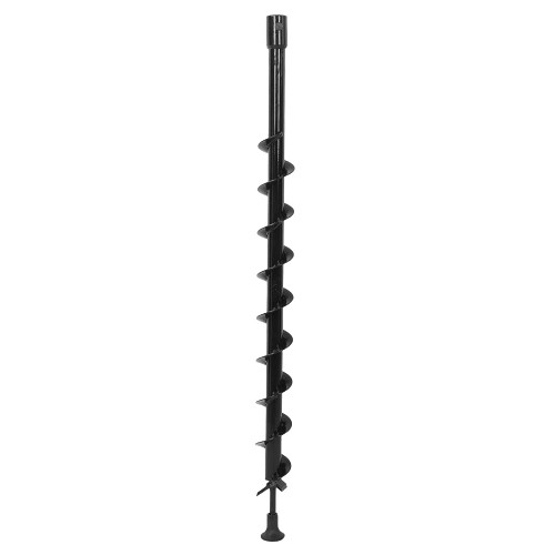 Qyebavge Steel Earth Auger Drill Bit 60x800mm, Garden Post Hole Digger with Single Blade for Efficient Digging and Planting