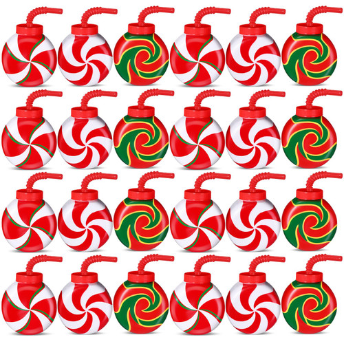 Sliner 24 Pcs Christmas Lollipop Candy Cups with Straws and Lids 10 oz Christmas Reusable Plastic Cups Set Christmas Holiday Straw Cups for Winter Xmas Gifts Birthday Party Supplies Sliner 24 Pcs Christmas Lollipop Candy Cups with Straws and Lids 10 oz Christmas Reusable Plastic Cups Set Christmas Holiday Straw Cups for Winter Xmas Gifts Birthday Party Supplies