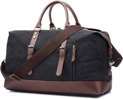 Travel Duffel Bags Canvas Weekender Bag Overnight Carry on Tote Canvas Duffle Bag for Men & Women
