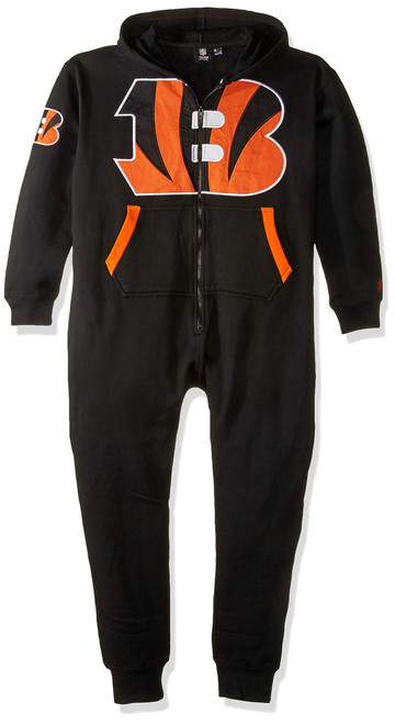 FOCO Cincinnati Bengals Team Logo Klew Suit - Black - Small