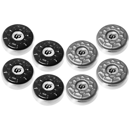 TORPSPORTS Shuffleboard Pucks,Dia.53mm 2-1/8''Shuffleboard Pucks Set,Mini Shuffleboard Pucks Equipment for Family Fun Home Game Black&Grey