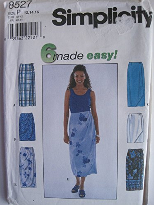 Simplicity Pattern 8527 Misses' Skirt Sizes 12-14-16