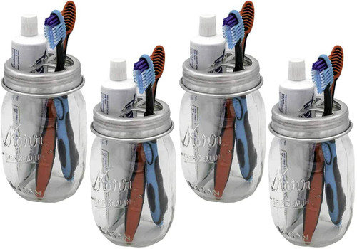 Colonial Tin Works Mason Jar Toothbrush Holder Lid (4)