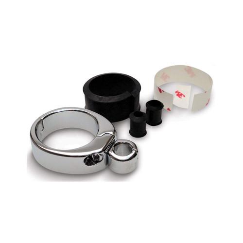Motion Pro Throttle/Clutch Cable Clamp (1"-1 1/8" / Dual Cable) (Chrome)