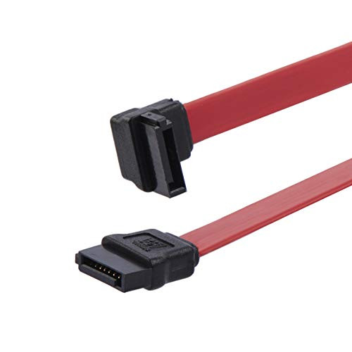 6in SATA to Left Angle SATA Serial ATA Cable - 6in SATA Cable - left angle SATA Cable - angled SATA Cable