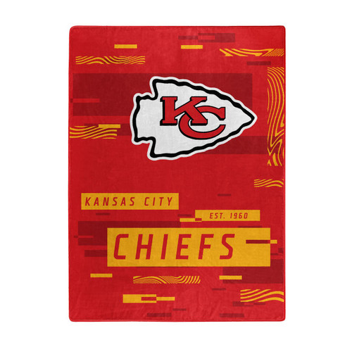 NORTHWEST ENTERPRISES NFL Digitize Design Plush Raschel Thow Blanket, 60"x80" (Kansas City Chiefs) NORTHWEST ENTERPRISES NFL Digitize Design Plush Raschel Thow Blanket, 60"x80" (Kansas City Chiefs)