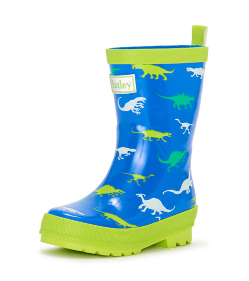 Hatley Boy's Printed Rain Boots Raincoat, Dinosaur Menagerie, 8 Little Kid