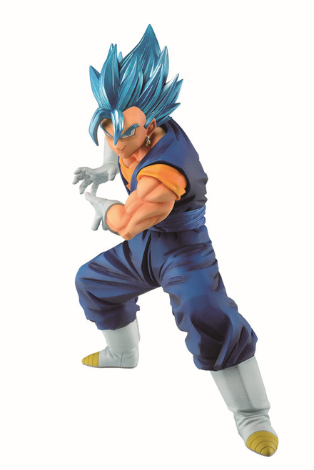 Banpresto 39912 Dragon Ball Super SSGSS Vegito Final Kamehameha ver.1 Figure, Blue