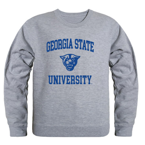 W Republic Georgia State University Panthers Seal Fleece Crewneck Sweatshirts - Heather Grey, XX-Large