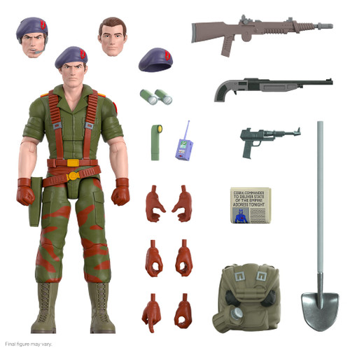 Super7 Ultimates! G.I. Joe Flint - 7" G.I. Joe Action Figure with Accessories Classic Cartoon Collectibles and Retro Toys