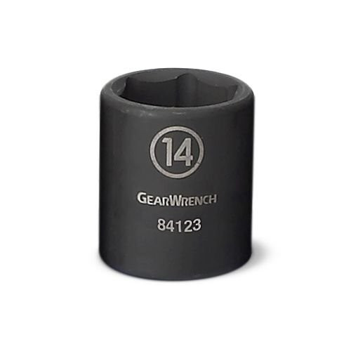 GEARWRENCH 84116 1/4" Drive 6 Point Standard Impact Metric Socket 7mm, Black